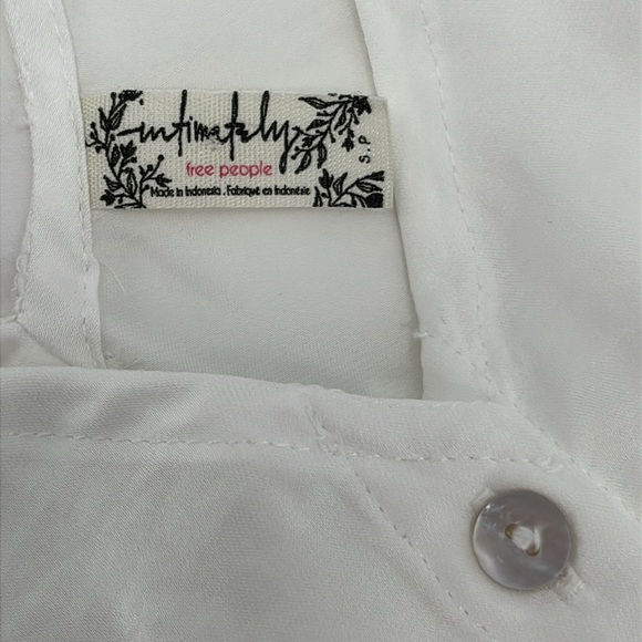 Free People Two Tie for You Tank Deep V Tie Front Cropped Cami Tank Top Plunge S - Picture 9 of 10